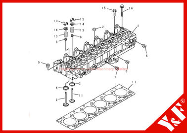 Купить Прочное головное набивка 6731-11-1370 Assy 6735-11-1821 цилиндра online manufacture