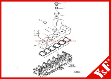 Купить Землечерпалка KOMATSU разделяет двигатель КРЫШКИ 6D102 ШЛАНГА 6130-12-8610 НАБИВКОЙ 6130-12-8720 PC200-7 6732-11-8181 online manufacture
