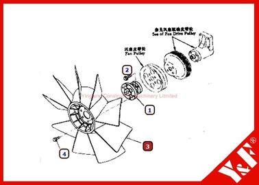 Лезвие охлаждающего вентилятора землечерпалки KOMATSU