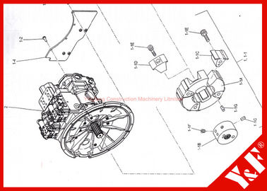 Землечерпалка Kobelco соединяя землечерпалку починки SK460-8 LS30P01063S004 LS30P01063S003