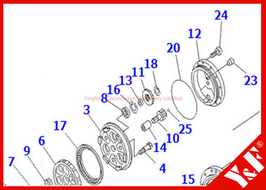 Части землечерпалки BR210 BR200 KOMATSU, Assy шестерни TZ263B1104-00 TZ263B1204-00 RV